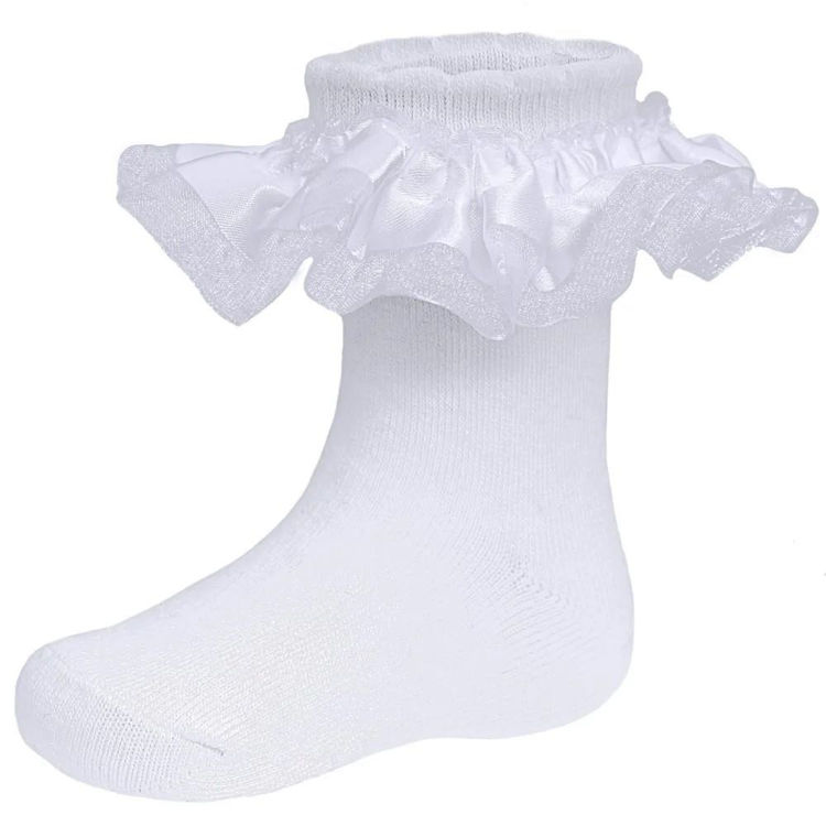 Picture of 44B486-Cotton rich ankle socks with a scalloped edge FRILL